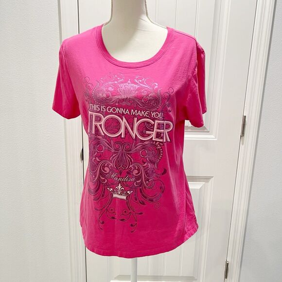 Mandisa Stronger Women's T-Shirt Size Large Short Sleeve - Picture 1 of 10